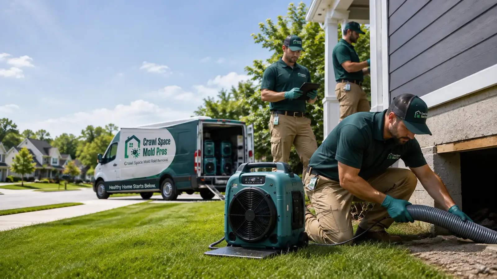 Crawl Space Mold Removal in Hazelton, ND